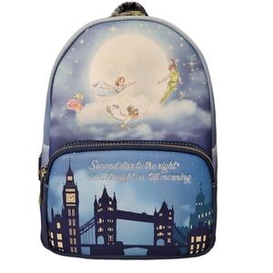 Peter Pan Themed Blue Backpack